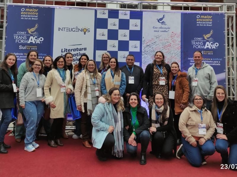 Foto de capa da notícia: Educadores de Nova Petrópolis participaram do Congresso Educação para Transformação 2025