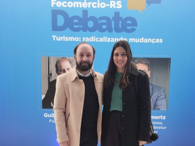 Foto de capa da notícia: Secretaria de Turismo e Cultura de Nova Petrópolis participa de encontro estratégico na Fecomércio com líderes do setor nacional