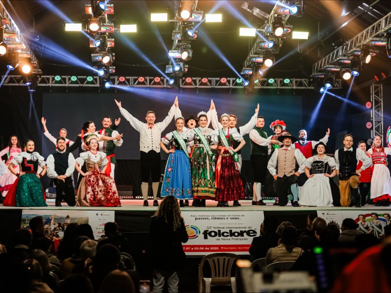 Foto de capa da notícia: Festival internacional de Folclore de Nova Petrópolis comemora sucesso da 52ª edição