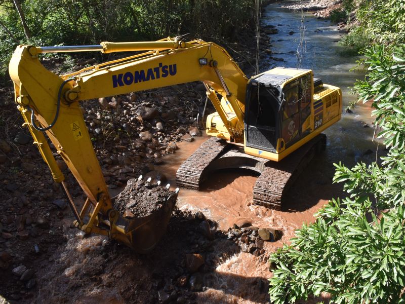 Foto de capa da notícia: Obra de desassoreamento do Arroio Pirajá em Nova Petrópolis tem início