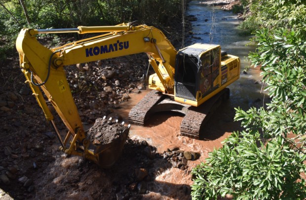Foto de capa da notícia: Obra de desassoreamento do Arroio Pirajá em Nova Petrópolis tem início