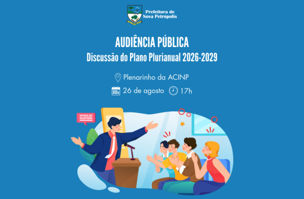 Foto de capa da notícia: Nova Petrópolis realiza audiência pública para discutir o Plano Plurianual 2026-2029