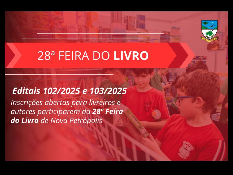 Foto de capa da notícia: 28ª Feira do Livro de Nova Petrópolis abre inscrições para livreiros e autores