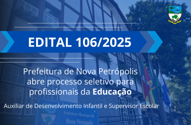 Foto de capa da notícia: Prefeitura de Nova Petrópolis abre inscrições para seleção de profissionais da Educação