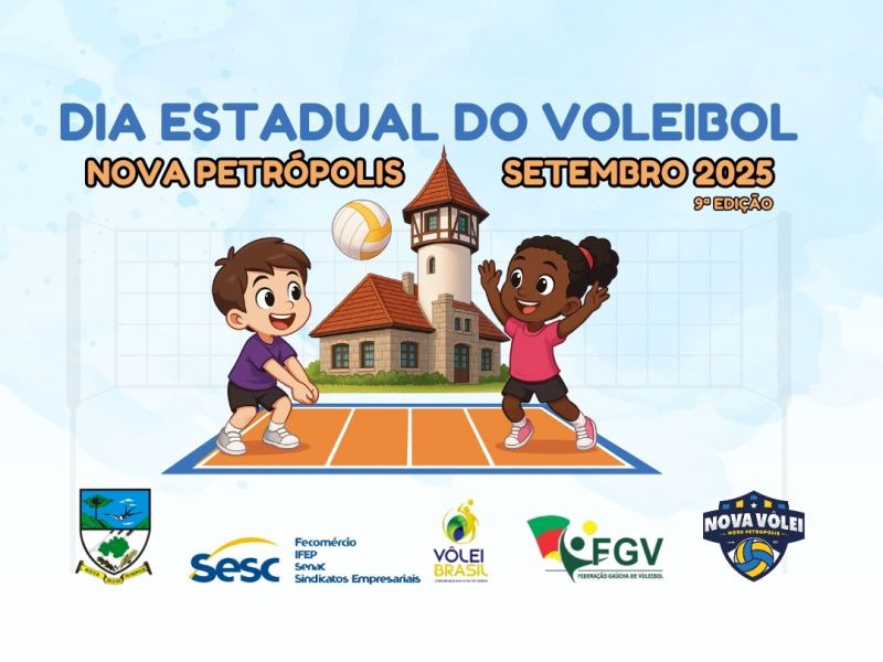 Foto de capa da notícia: Nova Petrópolis recebe a 9ª edição do Dia Estadual do Voleibol
