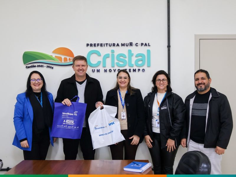 Foto de capa da notícia: Sesc, Senac e Sindilojas apresentam propostas de parceria para capacitação e desenvolvimento em Cristal
