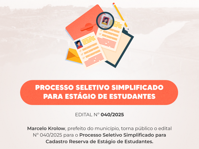 Foto de capa da notícia: Prefeitura de Cristal abre seleção de estagiários