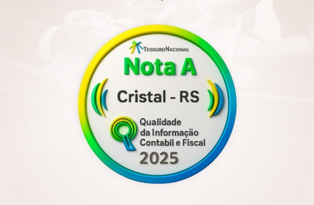 Foto de capa da notícia: Cristal conquista Nota A em qualidade da informação contábil e fiscal