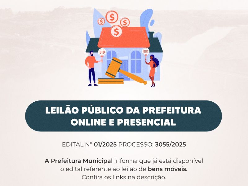Foto de capa da notícia: Prefeitura de Cristal realizará leilão público no dia 7 de outubro