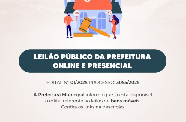 Foto de capa da notícia: Prefeitura de Cristal realizará leilão público no dia 7 de outubro