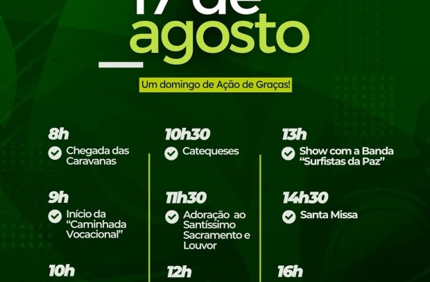 Programação da 11ª Jornada Vocacional