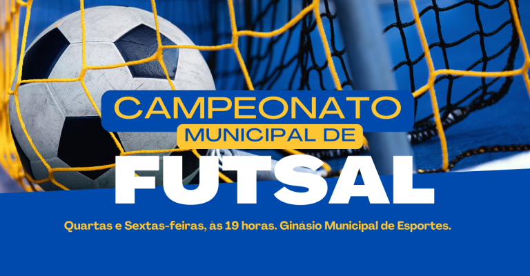 Banner 3 - Campeonato de Futsal