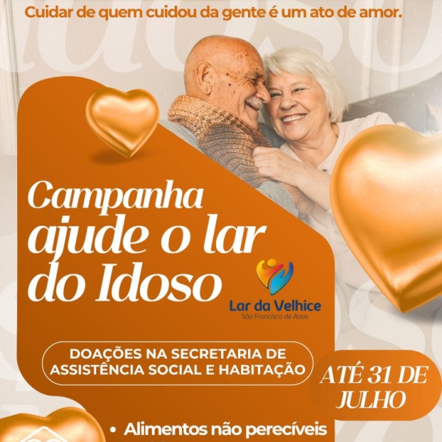 Foto de capa da notícia: Campanha Solidária: Ajude o Lar do Idoso