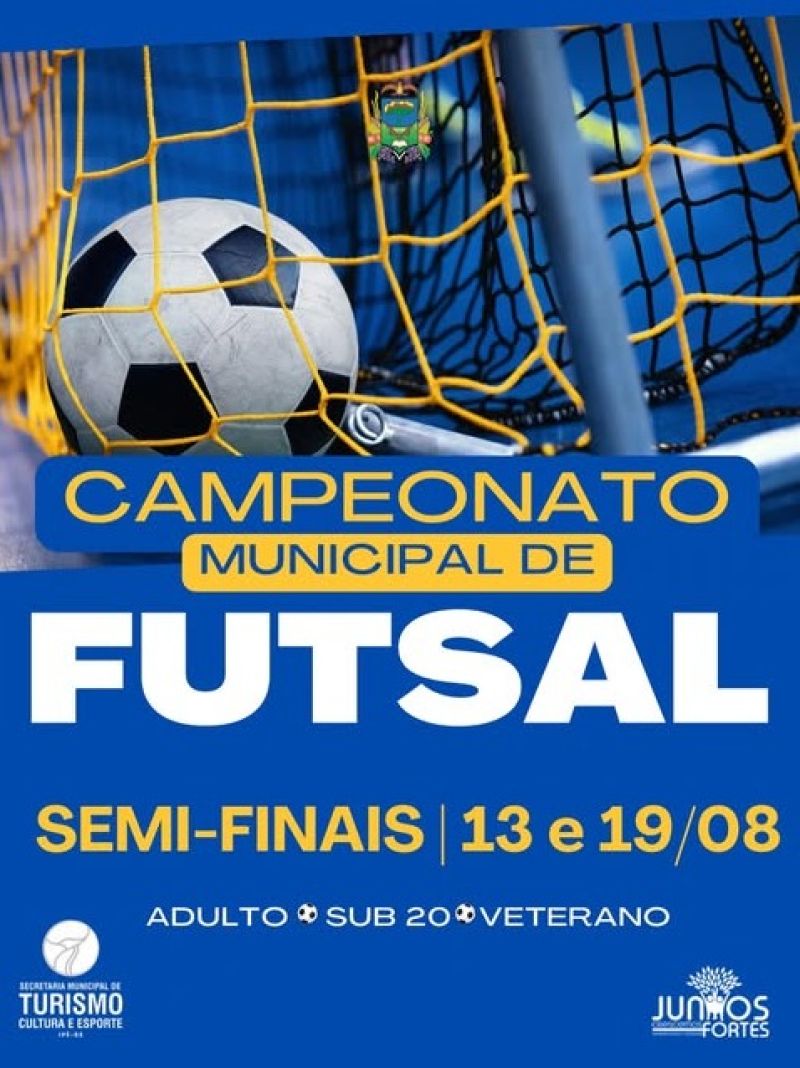 Foto de capa da notícia: Emoção e disputa marcam as Semifinais do Campeonato Municipal de Futsal