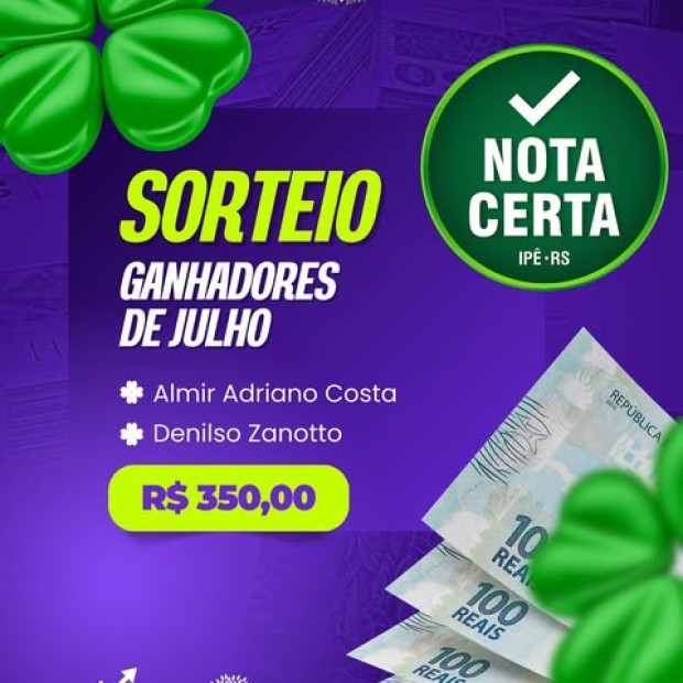 Foto de capa da notícia: Secretaria da Fazenda divulga ganhadores