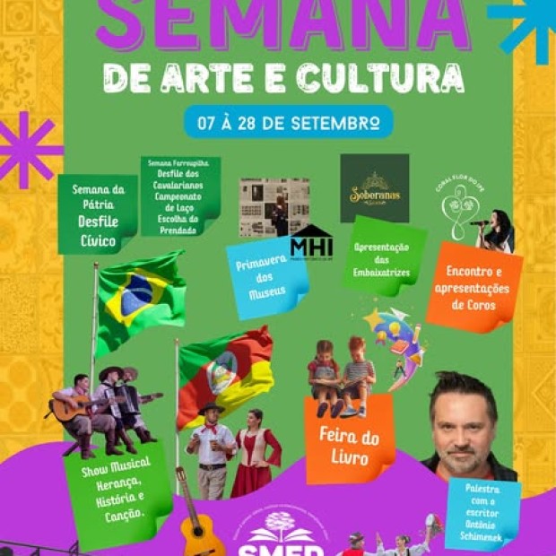 Foto de capa da notícia: Ipê realiza Semana de Arte e Cultura de 7 a 28 de setembro