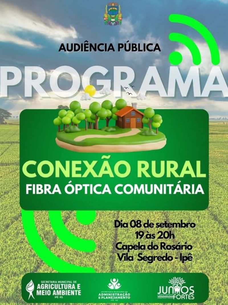 Foto de capa da notícia Convite para Audiência Pública em Ipê