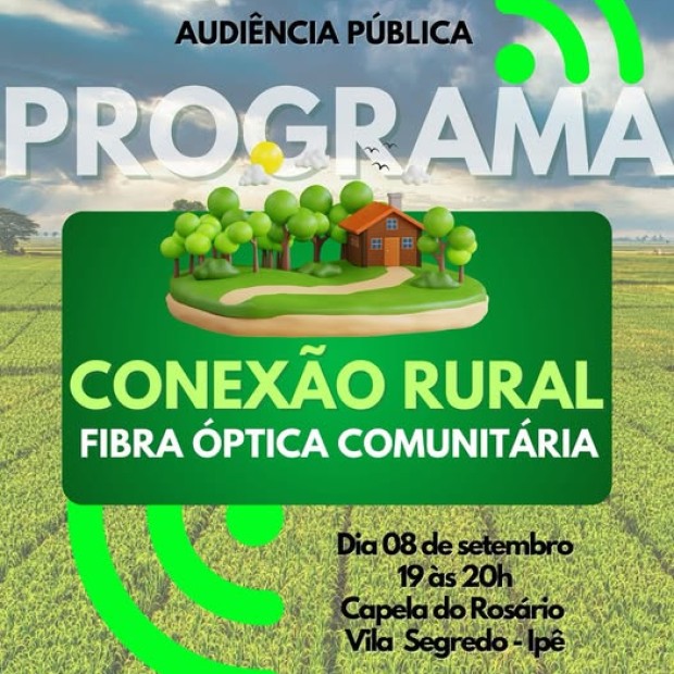 Foto de capa da notícia: Convite para Audiência Pública em Ipê