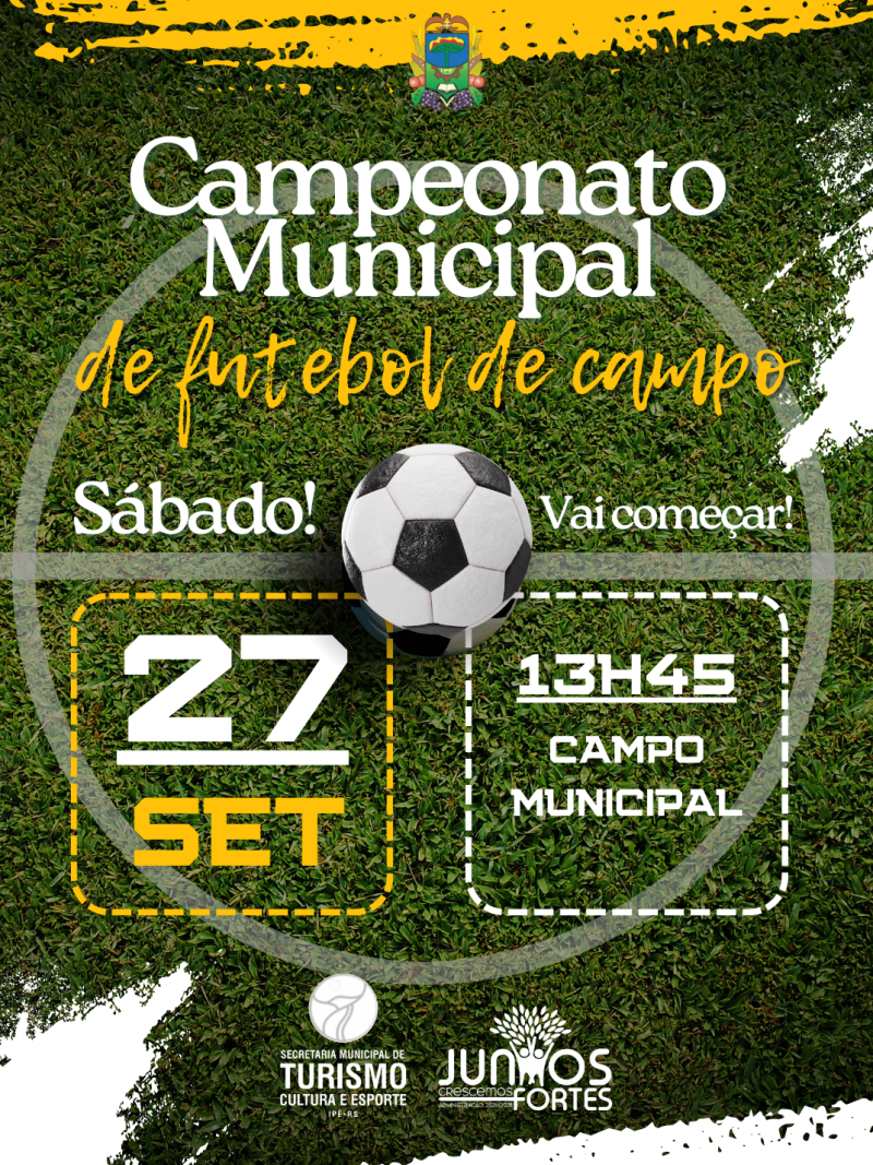 Foto de capa da notícia: Campeonato Municipal de Futebol de Campo começa em Ipê!