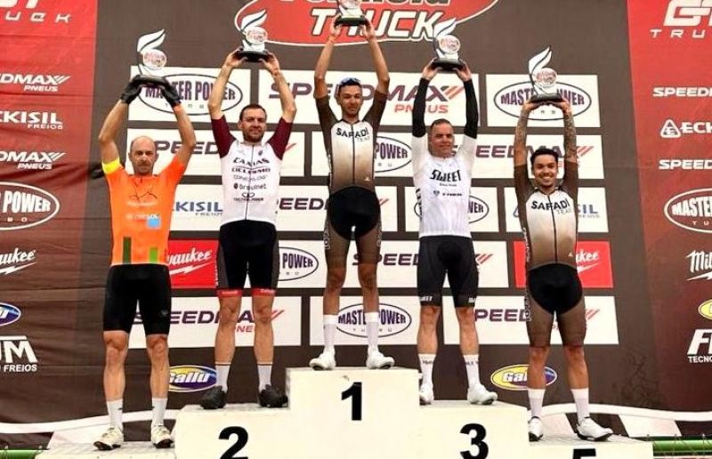 Rodrigo Garcez Junior conquista pódio em prova de ciclismo